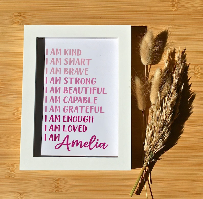 Affirmations Gift for Girls - Personalized