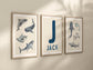 Shark Wall Art Set - Personalized