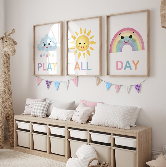 Play All Day Playroom Wall Art Set