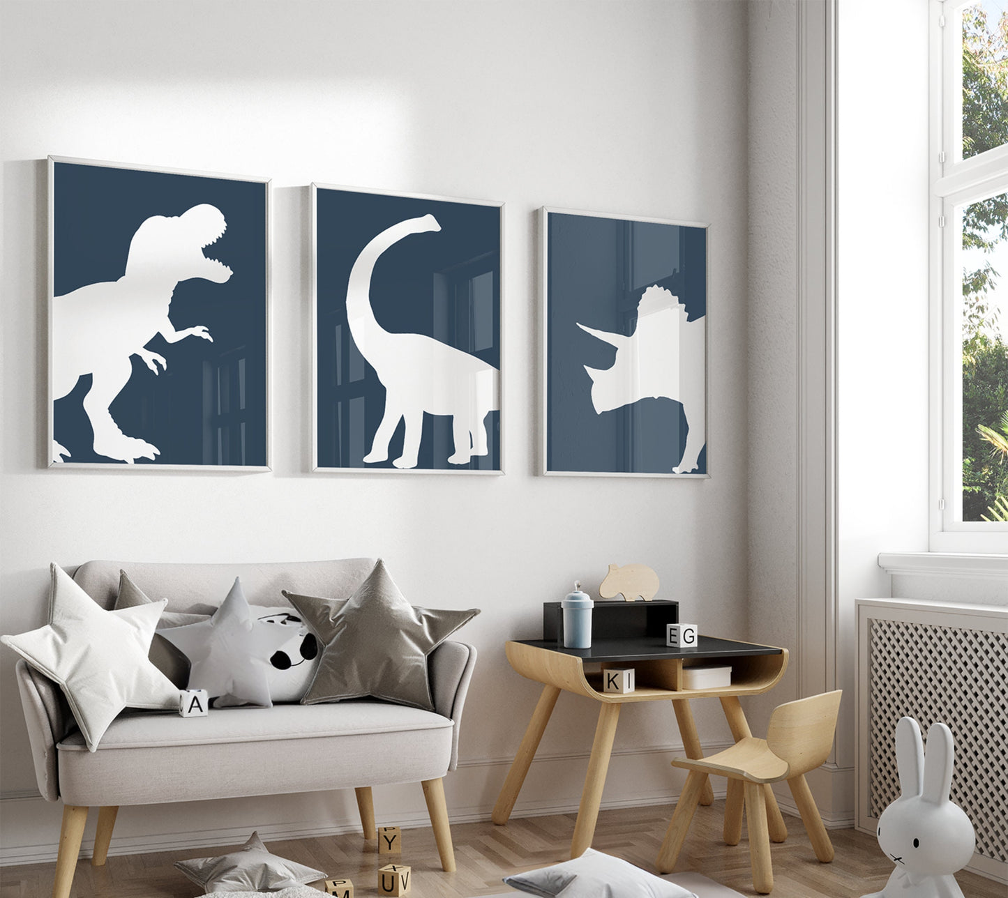 Dinosaur Decor Wall Art Set