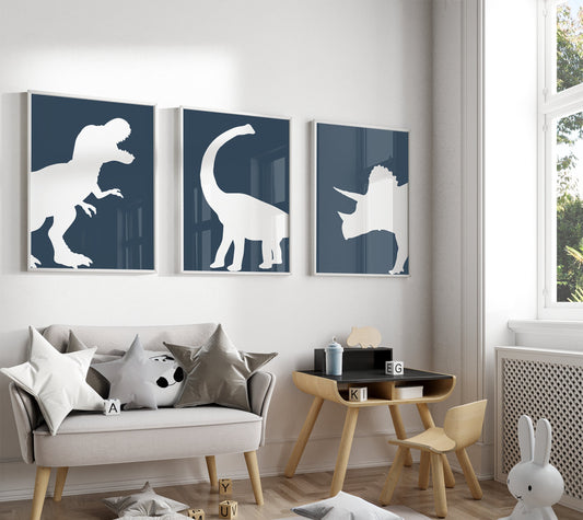 Dinosaur Decor Wall Art Set