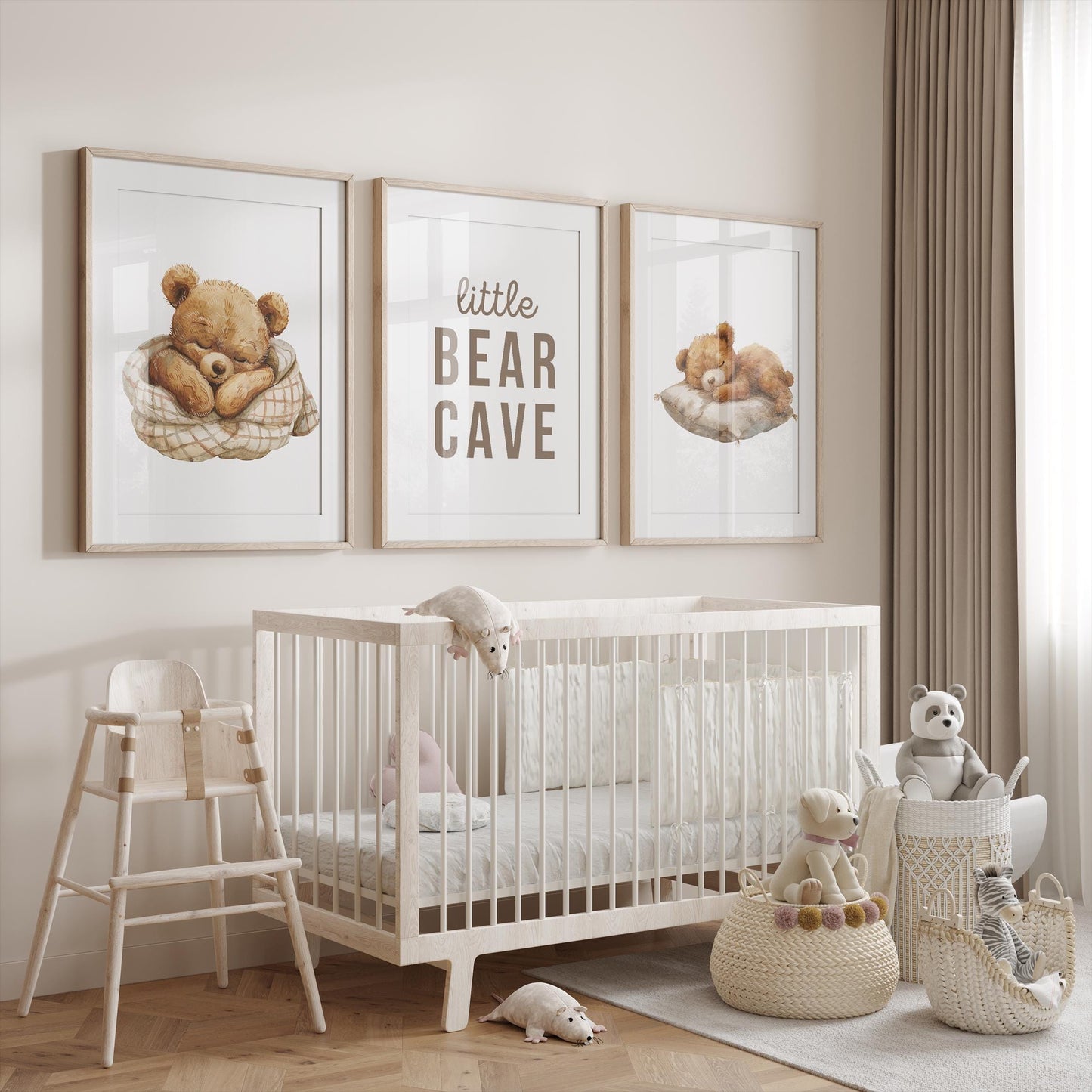 Bear Nursery Wall Art Set