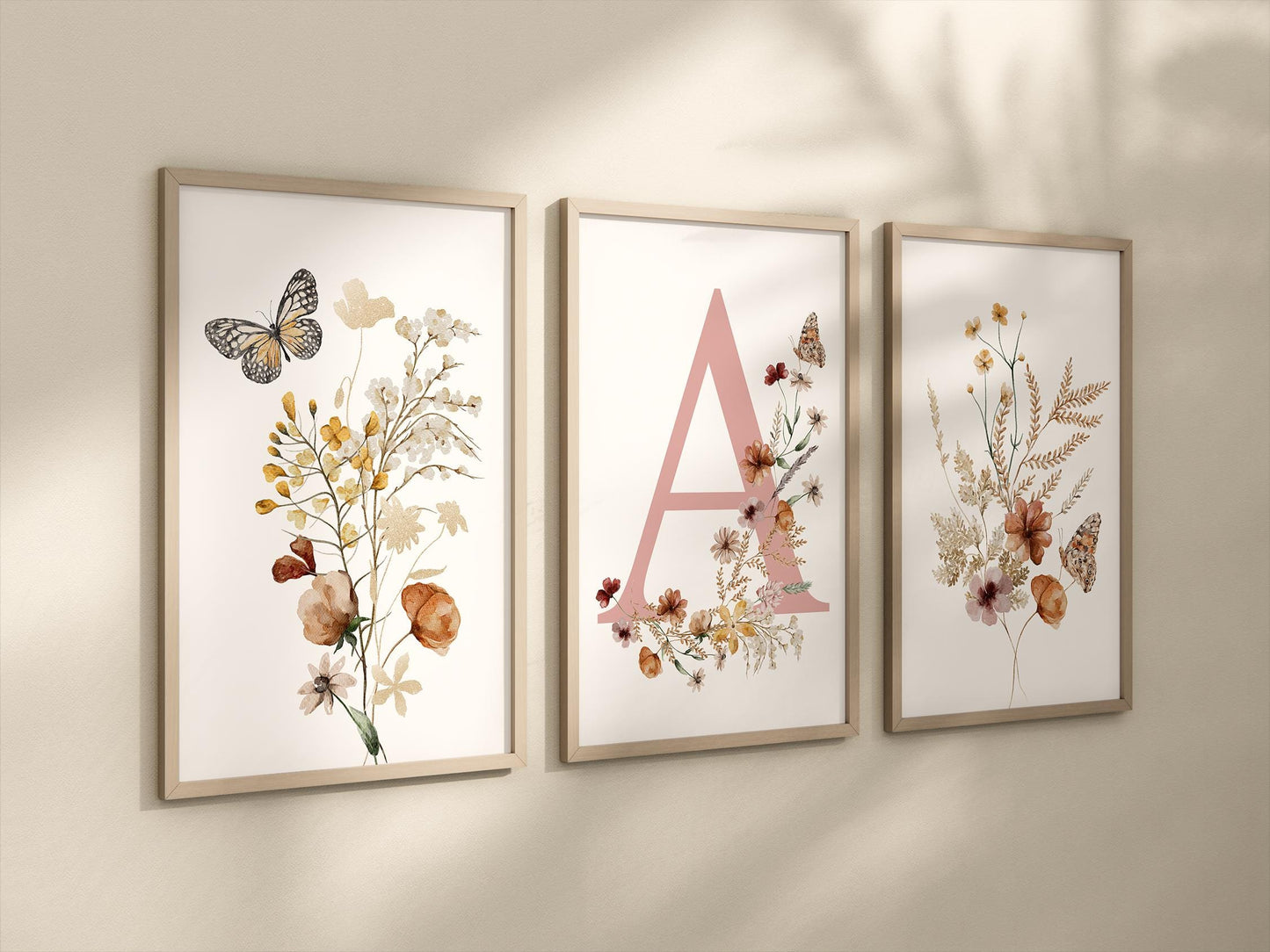 Wildflower Wall Art Set - Personalized