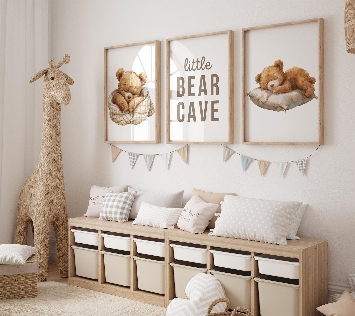 Bear Nursery Wall Art Set