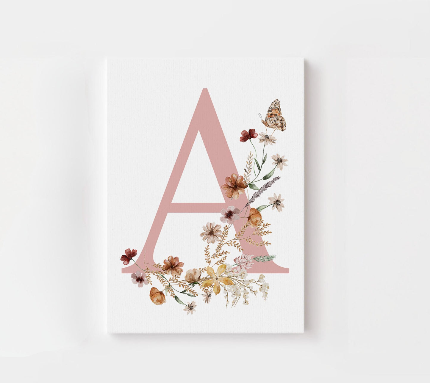 Wildflower Initial - Single Print - Personalized