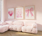 Pink Girly Wall Art Set